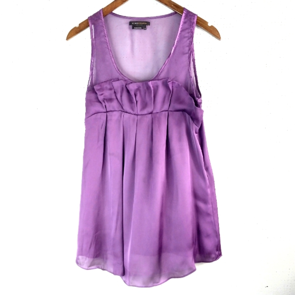 BCBG MaxAzri M Sleeveless Formal Top In Purple